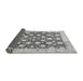 Sideview of Abstract Gray Modern Rug, abs507gry