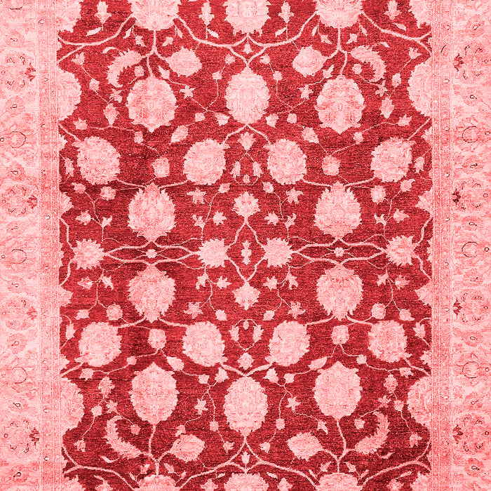 Machine Washable Abstract Red Modern Rug, wshabs507red