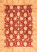 Machine Washable Abstract Orange Modern Area Rugs, wshabs507org