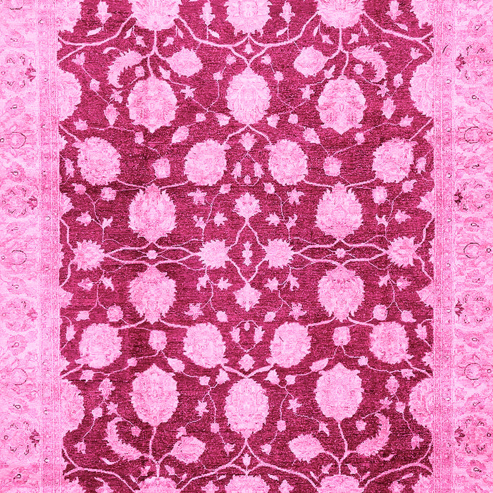 Machine Washable Abstract Pink Modern Rug, wshabs507pnk