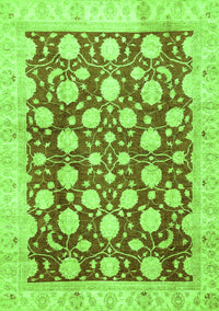 Abstract Green Modern Rug, abs507grn