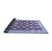 Sideview of Abstract Blue Modern Rug, abs507blu