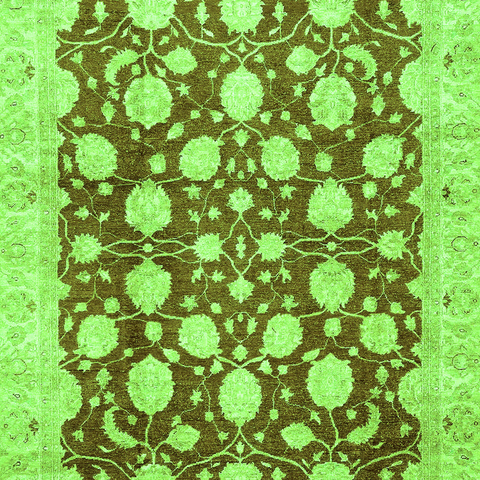 Machine Washable Abstract Green Modern Area Rugs, wshabs507grn