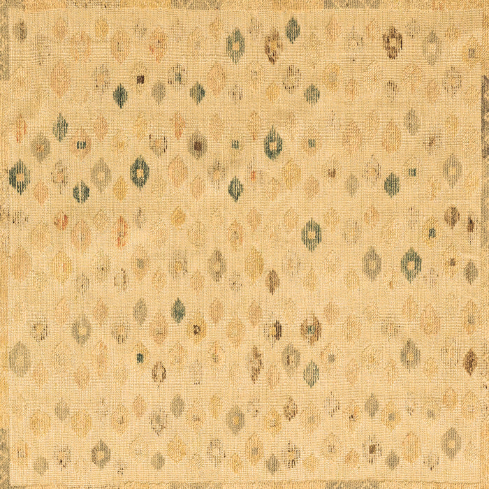 Square Machine Washable Abstract Brown Modern Rug, wshabs5080brn