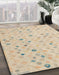 Machine Washable Abstract Deep Peach Orange Rug in a Family Room, wshabs5080