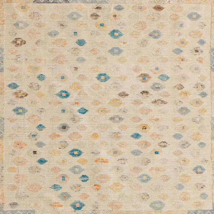 Square Abstract Deep Peach Orange Modern Rug, abs5080