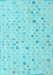 Machine Washable Abstract Light Blue Modern Rug, wshabs5080lblu