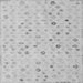 Square Abstract Gray Modern Rug, abs5080gry