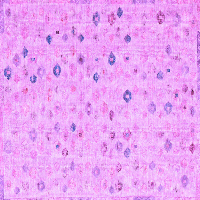 Square Machine Washable Abstract Purple Modern Area Rugs, wshabs5080pur