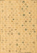 Machine Washable Abstract Brown Modern Rug, wshabs5080brn