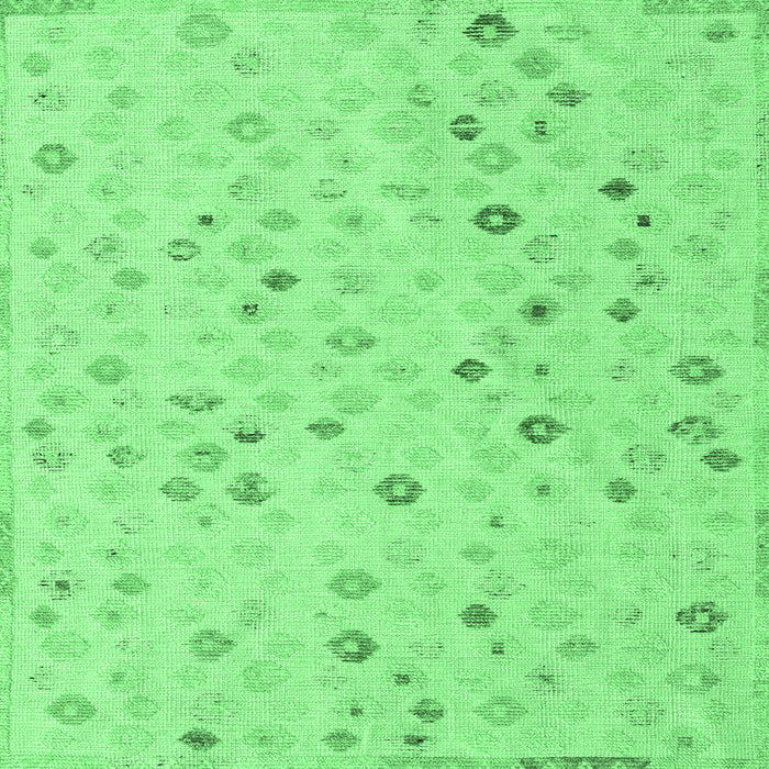 Square Machine Washable Abstract Emerald Green Modern Area Rugs, wshabs5080emgrn