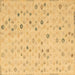 Square Abstract Brown Modern Rug, abs5080brn