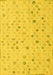 Machine Washable Abstract Yellow Modern Rug, wshabs5080yw