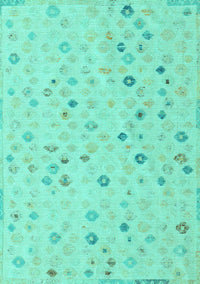 Abstract Turquoise Modern Rug, abs5080turq