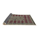 Sideview of Abstract Khaki Green Modern Rug, abs5081