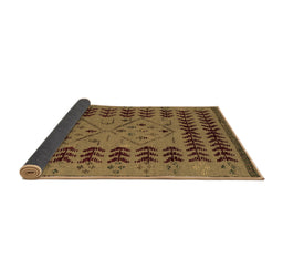 Sideview of Abstract Brown Modern Rug, abs5081brn