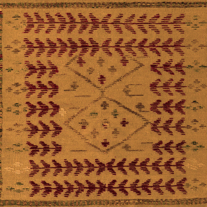 Square Abstract Orange Modern Rug, abs5081org