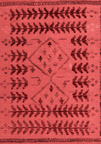 Abstract Red Modern Rug, abs5081red