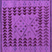 Square Abstract Purple Modern Rug, abs5081pur