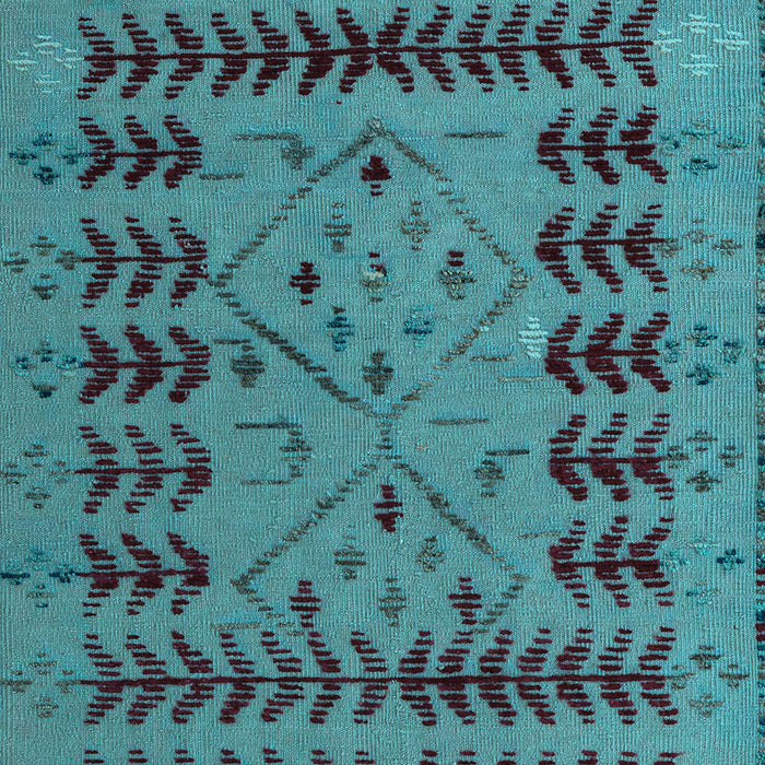 Abstract Light Blue Modern Rug, abs5081lblu