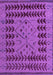 Machine Washable Abstract Purple Modern Area Rugs, wshabs5081pur