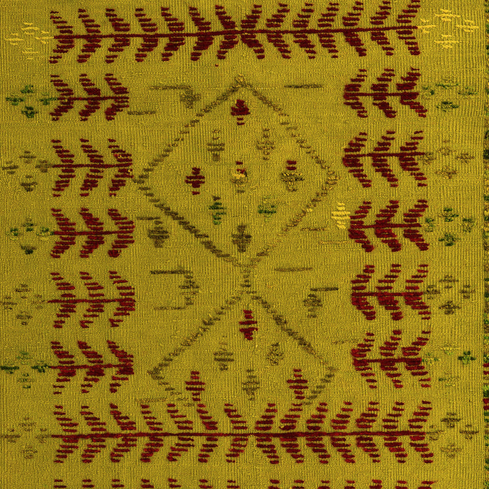 Abstract Yellow Modern Rug, abs5081yw