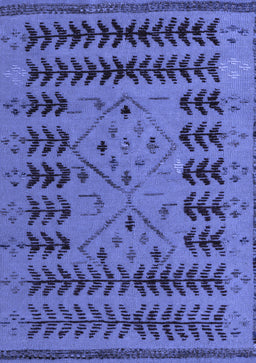 Abstract Blue Modern Rug, abs5081blu