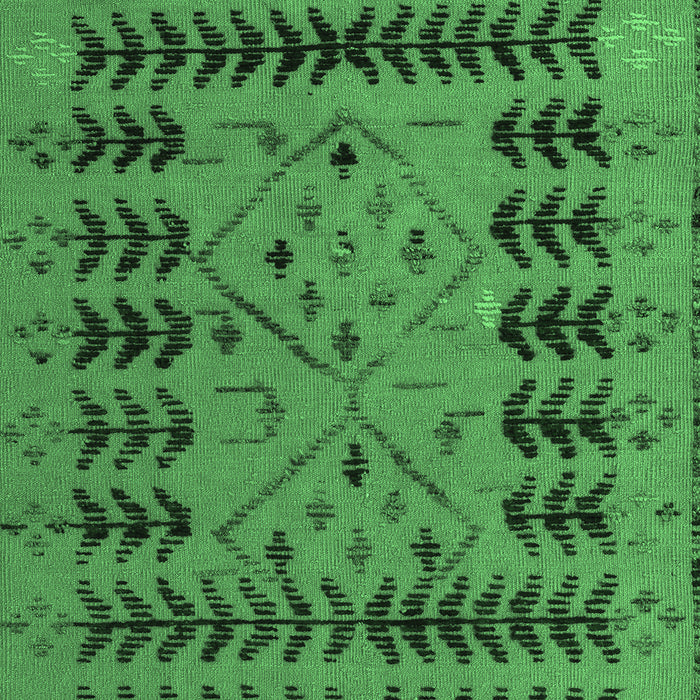 Machine Washable Abstract Emerald Green Modern Area Rugs, wshabs5081emgrn