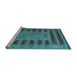 Sideview of Machine Washable Abstract Light Blue Modern Rug, wshabs5081lblu