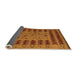 Sideview of Abstract Orange Modern Rug, abs5081org