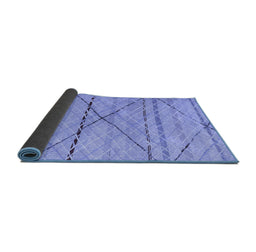 Sideview of Abstract Blue Modern Rug, abs5082blu