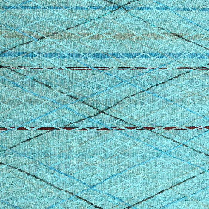 Square Abstract Light Blue Modern Rug, abs5082lblu