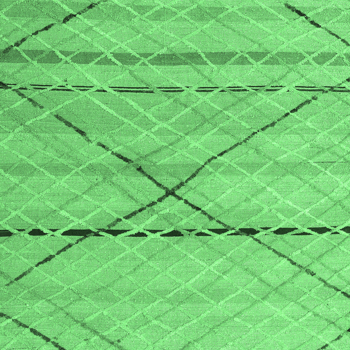 Machine Washable Abstract Emerald Green Modern Area Rugs, wshabs5082emgrn