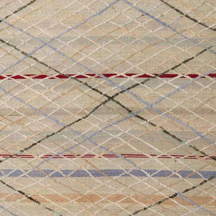 Abstract Dark Almond Brown Modern Rug, abs5082