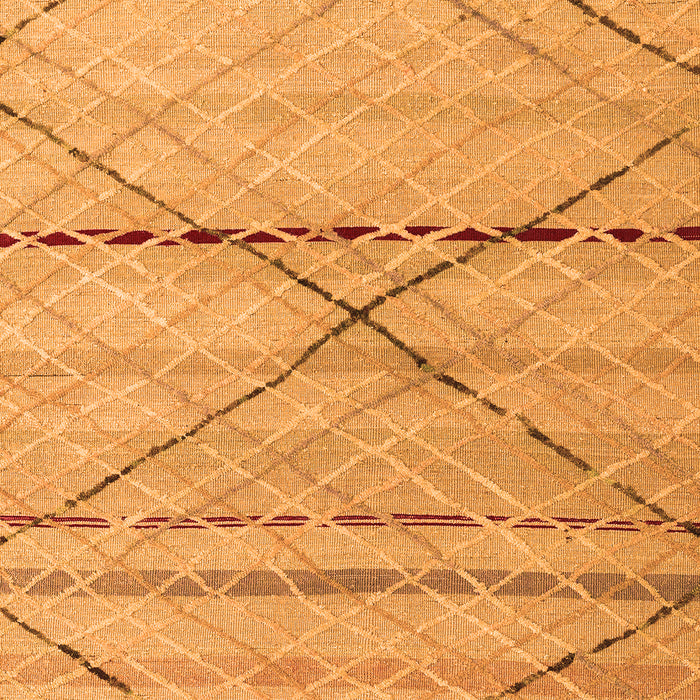 Machine Washable Abstract Orange Modern Area Rugs, wshabs5082org