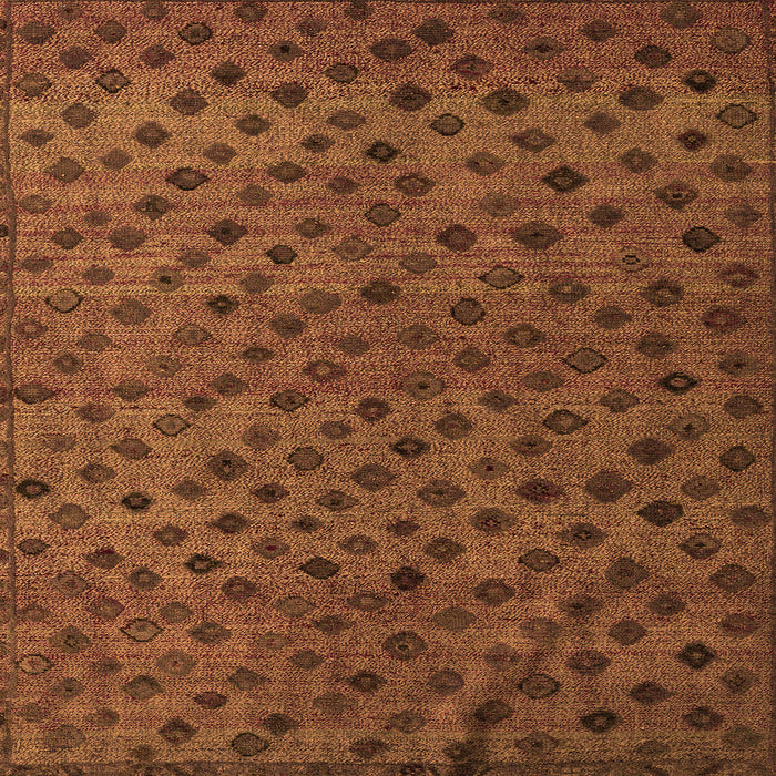 Square Abstract Orange Modern Rug, abs5083org