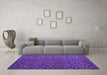 Machine Washable Abstract Purple Modern Area Rugs in a Living Room, wshabs5083pur