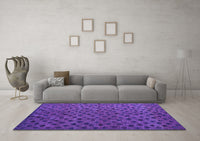 Machine Washable Abstract Purple Modern Rug, wshabs5083pur