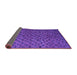 Sideview of Abstract Purple Modern Rug, abs5083pur