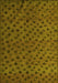 Machine Washable Abstract Yellow Modern Rug, wshabs5083yw