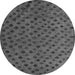 Round Machine Washable Abstract Gray Modern Rug, wshabs5083gry