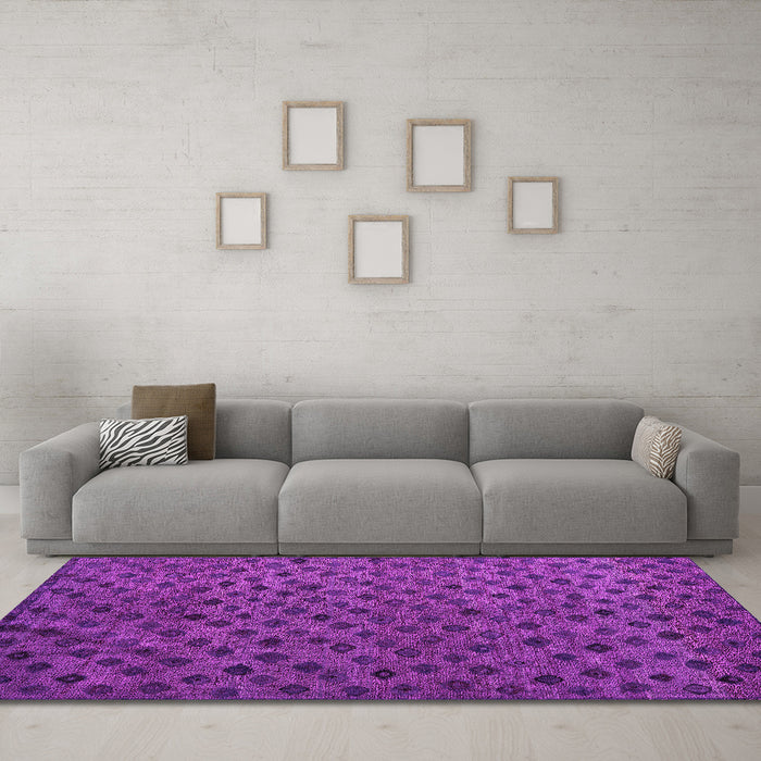 Machine Washable Abstract Pink Modern Rug in a Living Room, wshabs5083pnk