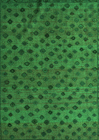 Abstract Green Modern Rug, abs5083grn