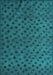 Machine Washable Abstract Turquoise Modern Area Rugs, wshabs5083turq