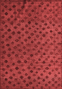 Abstract Red Modern Rug, abs5083red