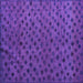 Square Machine Washable Abstract Purple Modern Area Rugs, wshabs5083pur