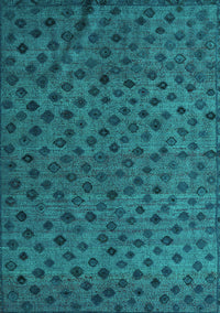 Abstract Turquoise Modern Rug, abs5083turq