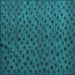 Square Abstract Turquoise Modern Rug, abs5083turq