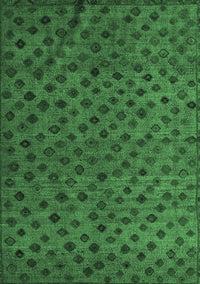 Abstract Emerald Green Modern Rug, abs5083emgrn