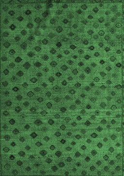 Abstract Emerald Green Modern Rug, abs5083emgrn
